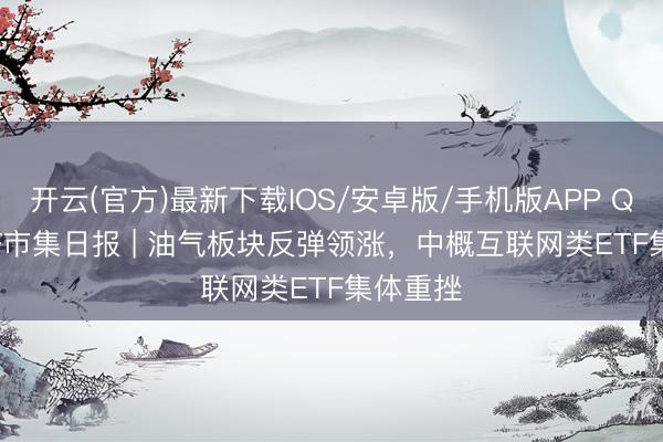开云(官方)最新下载IOS/安卓版/手机版APP QDII-ETF市集日报 | 油气板块反弹领涨，中概互联网类ETF集体重挫